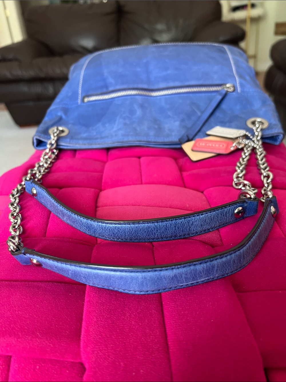 Coach Distressed Leather Poppy Bag - Picture 12 of 15